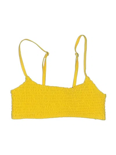 Pre-owned Mosmann Swimsuit Top Yellow Swimwear