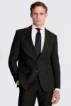 Moss Custom Made  Black Stretch Jacket In Black