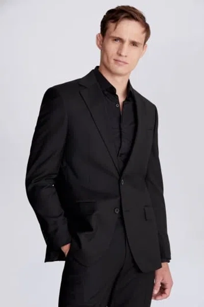 Moss Custom Made  Black Stretch Suit