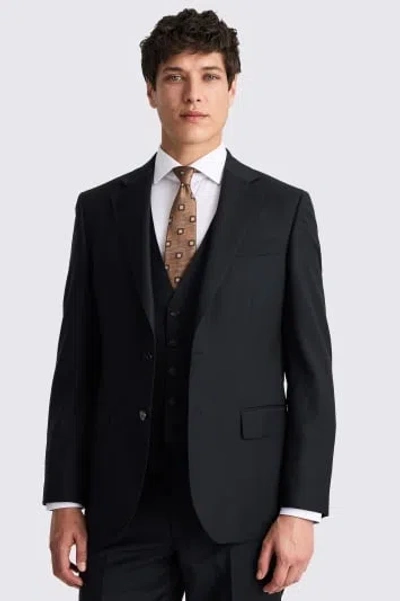 Moss Custom Made  Black Twill Suit