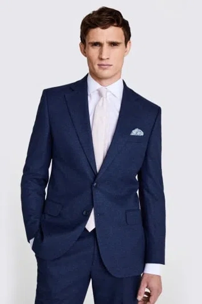 Moss Custom Made  Blue Flannel Suit