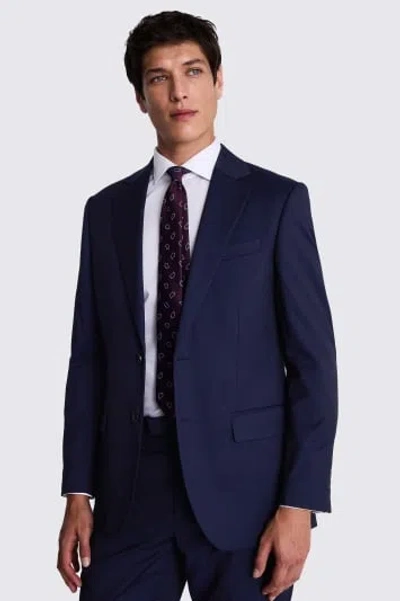 Moss Custom Made  Ink Stretch Suit In Blue