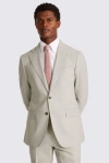 Moss Custom Made Italian  Stone Suit In Beige