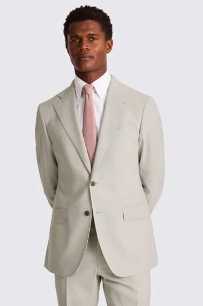 Moss Custom Made Italian  Stone Suit In Beige