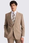 Moss Custom Made  Neutral Performance Suit In Beige