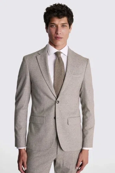 Moss Custom Made  Neutral Suit In Beige