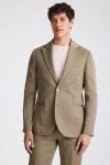 Moss Custom Made  Sage Linen Suit In Green