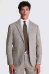Moss Custom Made  Taupe Donegal Suit In Beige