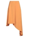 Mossi Woman Midi Skirt Marigold Size 4 Cotton, Polyester, Elastane In Yellow
