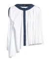 Mossi Woman Shirt White Size 10 Cotton, Polyester, Elastane In White