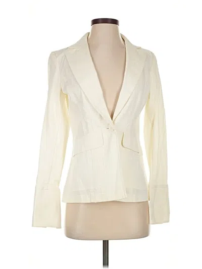 Pre-owned Mossimo Blazer Jacket In Ivory