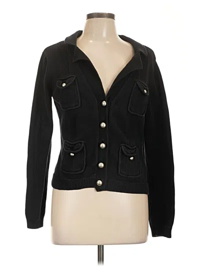 Pre-owned Mossimo Cardigan Sweater In Black