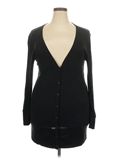 Pre-owned Mossimo Cardigan Sweater In Black