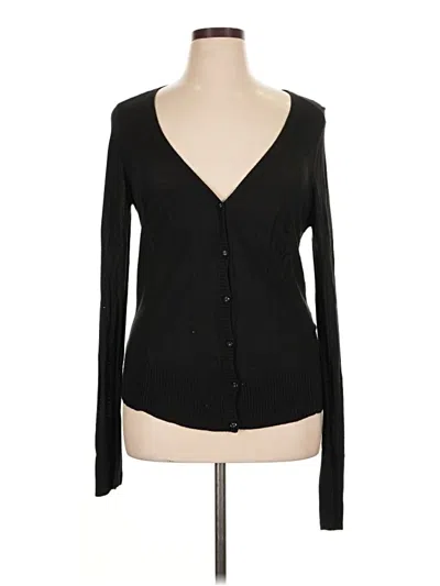 Pre-owned Mossimo Cardigan Sweater In Black