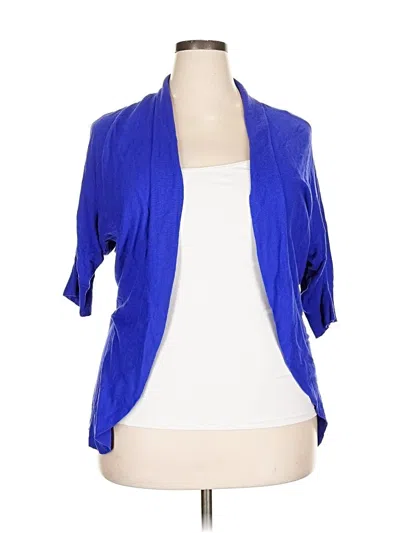 Pre-owned Mossimo Cardigan Sweater In Blue