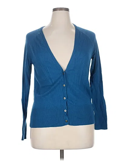 Pre-owned Mossimo Cardigan Sweater In Blue