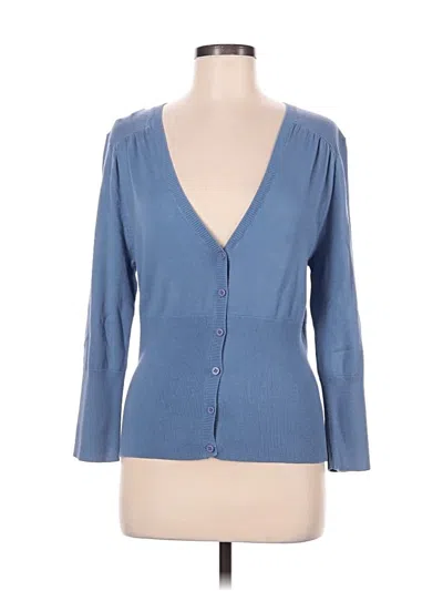 Pre-owned Mossimo Cardigan Sweater In Blue