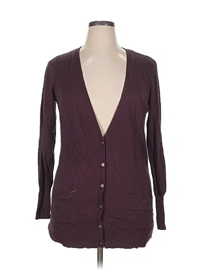 Pre-owned Mossimo Cardigan Sweater In Burgundy