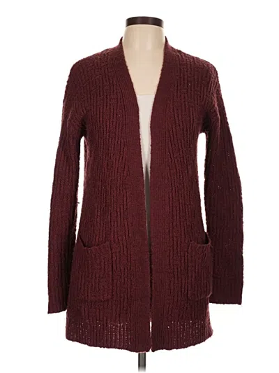 Pre-owned Mossimo Cardigan Sweater In Burgundy