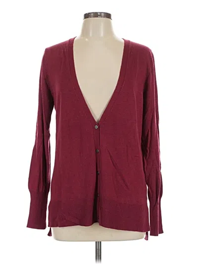 Pre-owned Mossimo Cardigan Sweater In Burgundy