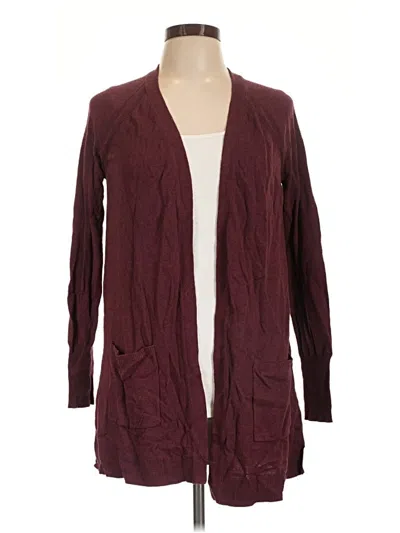 Pre-owned Mossimo Cardigan Sweater In Burgundy