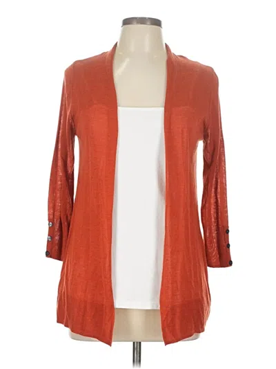 Pre-owned Mossimo Cardigan Sweater In Orange