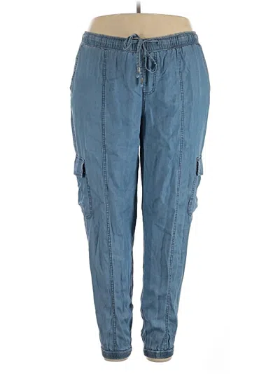 Pre-owned Mossimo Cargo Pants In Blue