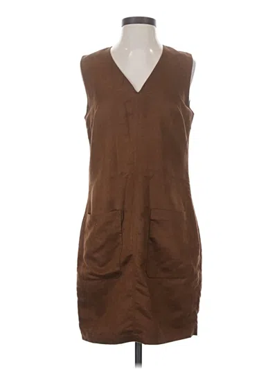 Pre-owned Mossimo Casual Dress In Brown