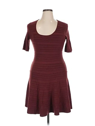 Pre-owned Mossimo Casual Dress In Burgundy