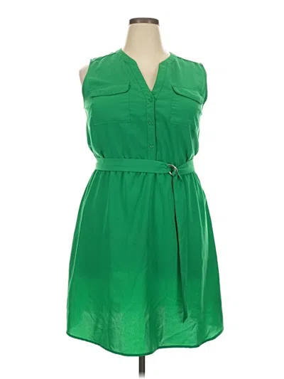 Pre-owned Mossimo Casual Dress In Green