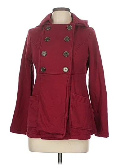 Pre-owned Mossimo Coat In Burgundy