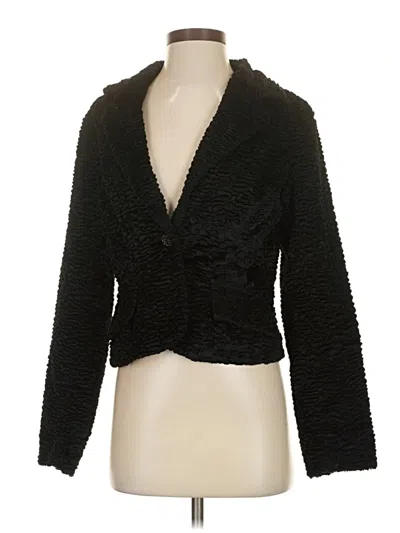 Pre-owned Mossimo Faux Fur Jacket In Black