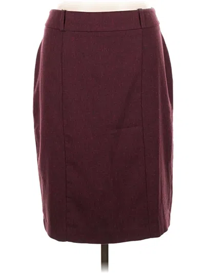 Pre-owned Mossimo Formal Skirt In Burgundy