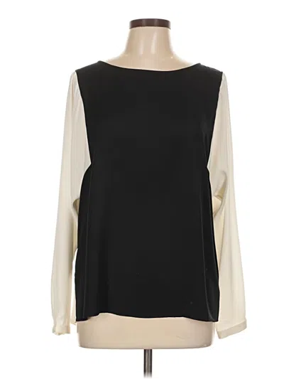 Pre-owned Mossimo Long Sleeve Blouse In White