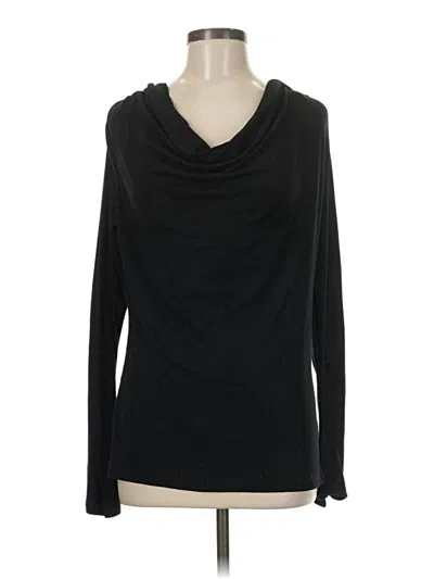 Pre-owned Mossimo Long Sleeve Top Black Cowl Neck Tops