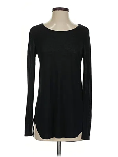 Pre-owned Mossimo Long Sleeve T-shirt In Black