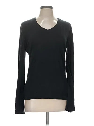 Pre-owned Mossimo Long Sleeve T-shirt In Black