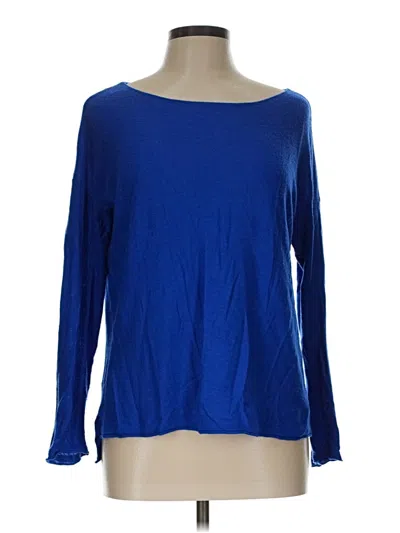 Pre-owned Mossimo Long Sleeve T-shirt In Blue