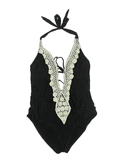 Pre-owned Mossimo One Piece Swimsuit In Black