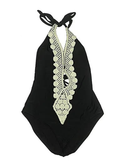Pre-owned Mossimo One Piece Swimsuit In Black