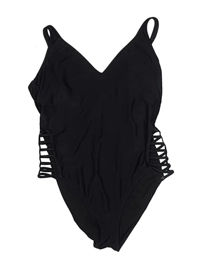 Pre-owned Mossimo One Piece Swimsuit In Black