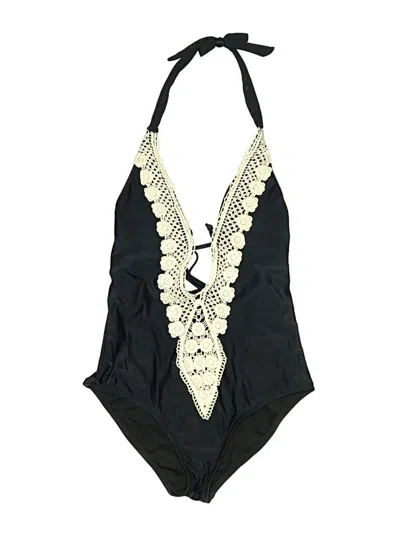 Pre-owned Mossimo One Piece Swimsuit In Black