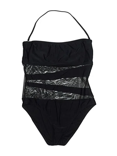 Pre-owned Mossimo One Piece Swimsuit In Black