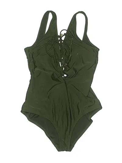 Pre-owned Mossimo One Piece Swimsuit In Green