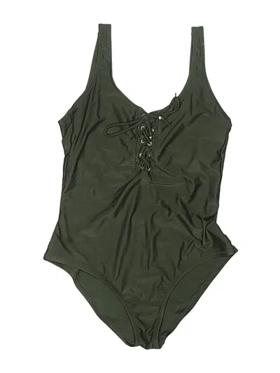 Pre-owned Mossimo One Piece Swimsuit In Green