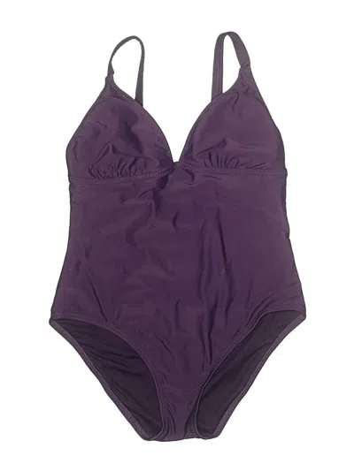 Pre-owned Mossimo One Piece Swimsuit In Purple