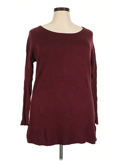 Pre-owned Mossimo Pullover Sweater In Burgundy