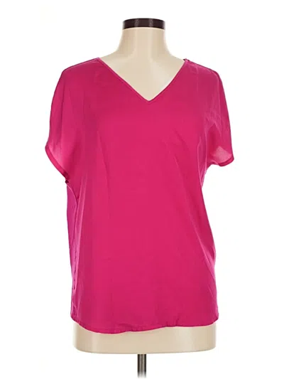 Pre-owned Mossimo Short Sleeve Blouse In Pink