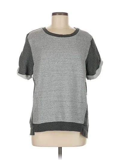 Pre-owned Mossimo Short Sleeve Top Gray Crew Neck Tops