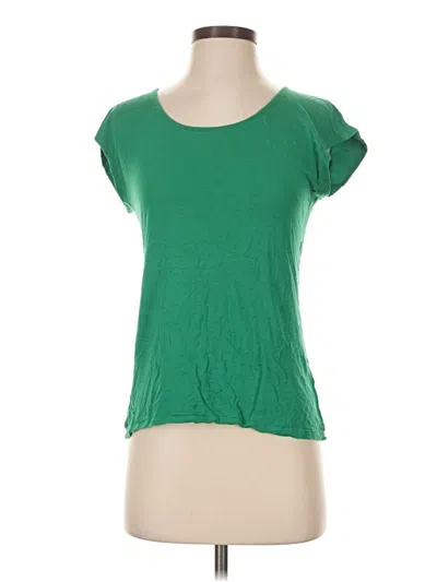 Pre-owned Mossimo Short Sleeve Top Green Scoop Neck Tops